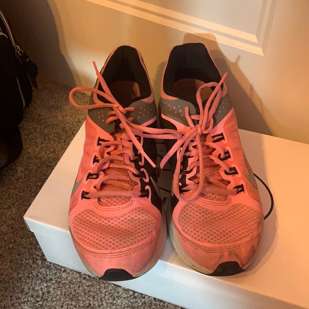 Pink Nike sneakers - need a light cleaning.